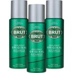 Brut Original Erkek Deodorant Lavanta ve Bergamot Notalarıyla 200 ml 3 Adet Set