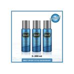 Brut Sport Style Erkek Sprey Deodorant 3 x 200 ML