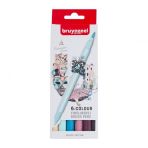 Bruynzeel 5789111 Amsterdam Edition Fineliner Çift Taraflı Brushpen 6 Renk N:60325606 Kalem Seti