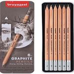 Bruynzeel 60311006 baskı grafit kalem seti, grafit, çok renkli, tek boy, 6 adet