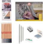 Bruynzeel Eskiz Başlangıç Seti 2 + Dereceli Kalem + A5 Defter + Dağıtıcı Set + Silgi + Açacak + Hamur Silgi - Karışık-Çok Renkli - standart