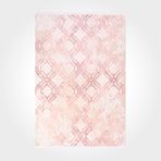 Brynlee Pembe Geometrik Bambu Modern Geometrik Etnik Desenli Boho Makinada Yıkanabilir Hav Toz Vermez Leke Tutmaz Kaymaz Taban Dijital Makine Baskı Halı Oturma Odası Salon Yolluk Koridor Mutfak Halısı