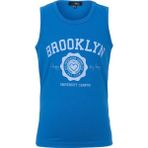 BRZ Collection Baskılı Kız Çocuk Sıfır Kol T-Shirt - Mavi - 10 Yaş