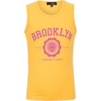 BRZ Collection Baskılı Kız Çocuk Sıfır Kol T-Shirt - Sarı - 2 Yaş