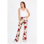 BRZ COLLECTION Çiçek Desenli Kadın Pantolon