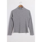 BRZ Collection Kadın Balıkçı Yaka Kazak - 2XL - Gri