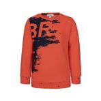 BRZ COLLECTION Kids Neon Baskılı Erkek Çocuk Turuncu Sweatshirt (Turuncu, 3 Yaş)