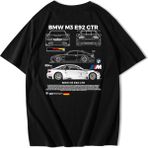 BRZ Collection Oversize Bmw M3 E92 Gtr T-Shirt - Siyah