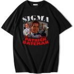BRZ Collection Oversize Sigma Patrick Bateman T-Shirt - XS - Siyah