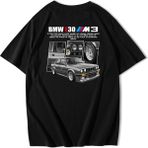 BRZ Collection Unisex Oversize Bmw E30 M3 T-Shirt - XS - Siyah