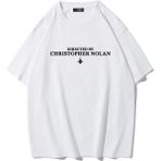 Brz Collection Unisex Oversize Directed By Christoper Nolan T-Shirt (Beyaz) - XS