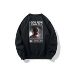 BRZ Collection Unisex Oversize Look Mom I Can Fly Sweatshirt (XL)