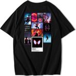 BRZ Collection Unisex Oversize Spider-Man: Into The Spider Verse T-Shirt - Siyah - XL