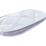 Brzn Home 60X110X12 Bambu Kumaş Anne Yanı Oval Beşik Yatagı - 60 x 110 cm