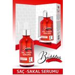 bs bubbles cosmetic Kırmızı Serum Saç Ve Sakal Besleyici Dolgunlaştırıcı Canlandırıcı Bakım Yağı 50ml