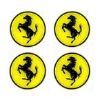 BS.Elektronik Ferrari Jant Göbeği Damla Sticker - Jant Göbeği Damla Sticker Ferrari - 5,5 cm - Sarı