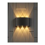 Bs Light Schuar 8011 Haiti Aplik 3+3 Dekoratif Çift Yönlü Aplik 10w 3200k Sarı (Elektrikli)(Pil ile Çalışmaz)