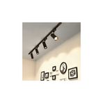Bs Light Siyah Kasa Ve günışığı 4 Adet 360 Derece Dönen Led Ray Spot Lamba 1 Metre Raylı Armatür