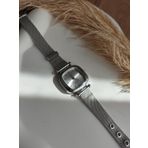 BS STILL hasır kordon minimal kadın kol saati modern Gümüş renk vintage quartz beyaz