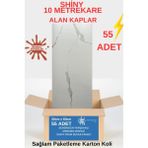 BS1763 Shiny 10M2 55 Adet 30X60CM Yapışkanlı Mermer Desenli Karavan Banyo Wc Duvar Kaplama Paneli - 30 x 60 cm
