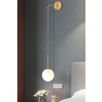 BSA LIGHTING Salkım Tekli Eskitme Aplik (beyaz Cam)