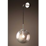 BSA LIGHTING Salkım Tekli Krom Aplik Füme Cam
