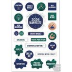 Bsb Doğumgünü Manifesto Telefon Laptop Notebook Tablet Defter Matara Stiker Etiket ST2565