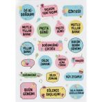 Bsb Doğumgünü Manifesto Telefon Laptop Notebook Tablet Defter Matara Stiker Etiket ST2573