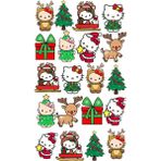 Bsb Hello Kitty Noel Sticker Telefon Laptop Notebook Tablet Defter Matara Stiker Etiket ST989