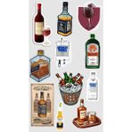 Bsb Içecekler Telefon Laptop Notebook Tablet Defter Matara Stiker Etiket ST2099