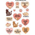 Bsb Kedi Sevgisi Olumlama Telefon Laptop Notebook Tablet Defter Matara Stiker Etiket ST2522