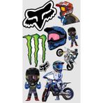 Bsb Motosiklet Telefon Laptop Notebook Tablet Defter Matara Stiker Etiket ST2216