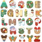 Bsb Noel Temalı Harfler Telefon Laptop Notebook Tablet Defter Matara Stiker Etiket ST2063