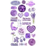 Bsb Popüler Mor Telefon Laptop Notebook Tablet Defter Matara Stiker Etiket ST2137
