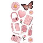 Bsb Popüler Pembe Telefon Laptop Notebook Tablet Defter Matara Stiker Etiket ST2181