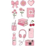 Bsb Popüler Pembe Telefon Laptop Notebook Tablet Defter Matara Stiker Etiket ST2264