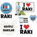 Bsb Rakı Telefon Laptop Notebook Tablet Defter Matara Stiker Etiket ST2393