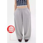 BSBSPOR Baggy Bol Tarz Kesim Paçası Lastikli Eşofman Altı YazlıkErkek/Kadın - 10XL - Gri