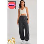 BSBSPOR Bol Kalıp Eşofman Baggy Sweatpants Jogger Siyah-gri-koyu Gri