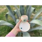 BSK Ceramics Handmade Nazar Kahve Fincanı Nil Yeşili Seramik El Yapımı - 130 ml - Açık Yeşil