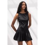 BSL %100 Cotton Büzgülü Mini Elbise