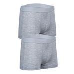 Bsm Erkek 2' li Stretch Boxer 44253 Koyu Gri B0120M044253 Gri L