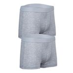 Bsm Erkek 2' li Stretch Boxer 44253 Koyu Gri B0120M044253 Gri XXL