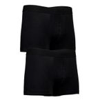 Bsm Erkek 2' li Stretch Boxer 44253 Koyu Gri B0120M044253 Siyah L