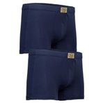 Bsm Erkek 2'li Stretch Kısa Boxer 44203 Koyu Gri B0120M044203 Lacivert XL