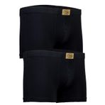 Bsm Erkek 2'li Stretch Kısa Boxer 44203 Koyu Gri B0120M044203 Siyah XXL