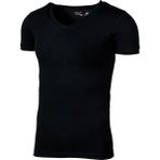 Bsm Erkek Likralı Kısa Kol V Yaka T-Shirt 55023 - 01 Siyah - 2XL
