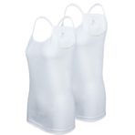 Bsm Kadın 2'li İp Askılı Ribana Atlet 24503 Siyah B0121M024503 Beyaz XL