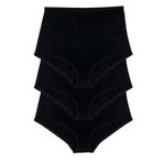 Bsm Kadın Modal Toparlayıcı 3'lü Batokom Külot 48673 Ten B0121M048673 Siyah XXL