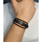 BSN Store 3'ü Bir Arada Tek Parça Deri Bileklik Çeşitleri - Sonsuzluk